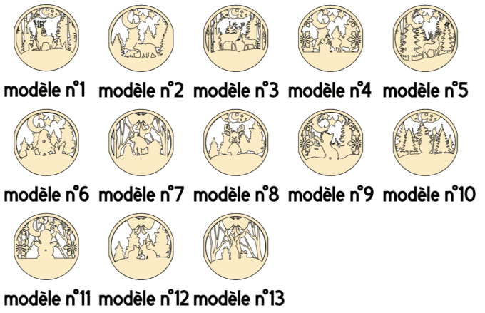 Boule de Noël "Light Box" 3D