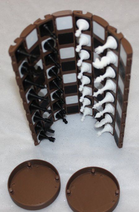 Jeu d'échec 3D enroulable - Plateau aimanté & pièces incluse